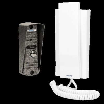 Zestaw domofonowy jednorodzinny, wandaloodporny, biały FORNAX OR-DOM-JJ-926/W ORNO (OR-DOM-JJ-926/W)