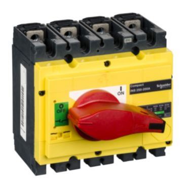Compact INS INV rozłącznik INS250 żółto-czerwony 200A 4P 31123 SCHNEIDER (31123)