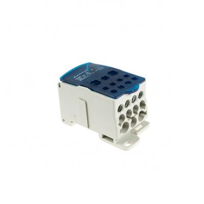 Blok Rozdzielczy UKK-400 na szynę TH35 lub do pow. płaskich Al/Cu 1x185mm 2x35mm 5x16mm 4x10mm 415V AC/DC 400A 49.5400 OPATÓWEK (49.5400)