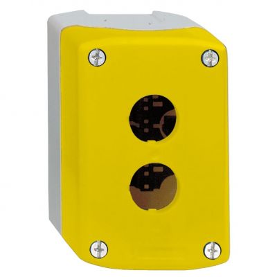 Harmony XALK Pusta kaseta sterująca 2 otwory fi22 żółta z podstawą plastikowa XALK02 SCHNEIDER (XALK02)