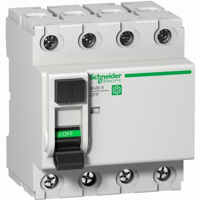 Wyłącznik różnicowoprądowy Multi9 GFP-UL-4-63-100-A-SI UL1053 3P+N M9R12463 SCHNEIDER (M9R12463)