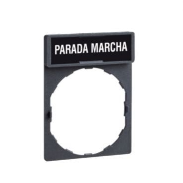 Harmony XB4 Ramka 30X40mm do mocowania etykiet o wymiarach 8X27mm &quot;PARADA MARCHA&quot; ZBY2466 SCHNEIDER (ZBY2466)