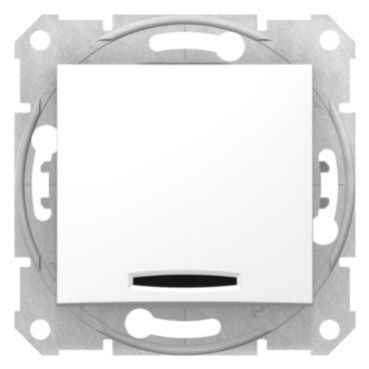 Sedna przycisk z podświetleniem biały SDN1600121 SCHNEIDER (SDN1600121)