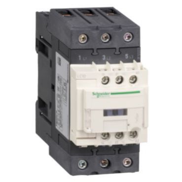 Stycznik mocy I= 40A AC-3, styki pom. 1NC+1NO, nap. cewki 600 V AC LC1D40AX7 SCHNEIDER (LC1D40AX7)