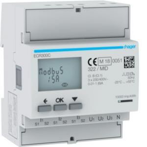 agardio.measure Licznik energii elektr. 3-fazowy, przekł. 1-5A 4M, Modbus, MID (ECR300C)
