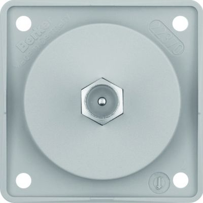 HAGER Integro Gniazdo SCHUKO 45st z dioda kontrolną, SNAP-IN 2mm pomarańczowy, mat mechanizm 947132504 (945812506)