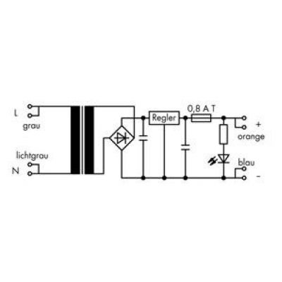 zasilacz 220V/12V DC 0,5A (288-808)