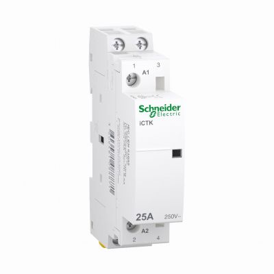 Stycznik modułowy Acti9 iCTK50-25-20-230 25A 2Z 50Hz 230/240 V AC bez możliwości rozbudowy o styki A9C40225 SCHNEIDER (A9C40225)