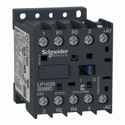 Stycznik mocy TeSys K 20A 4P 2Z 2R cewka 60VDC zaciski skrzynkowe LP1K09008ND SCHNEIDER (LP1K09008ND)