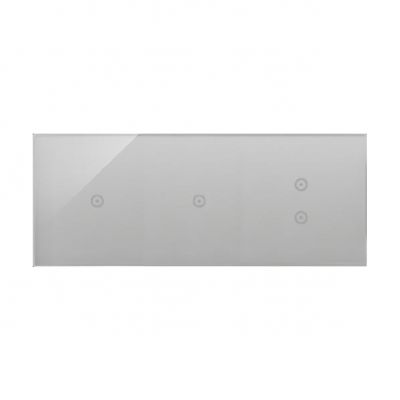 Simon 54 Touch Panel dotykowy S54 Touch 3 moduły 1 pole dotykowe + 1 pole dotykowe + 2 pola dotykowe pionowe srebrna mgła DSTR3113/71 KONTAKT (DSTR3113/71)