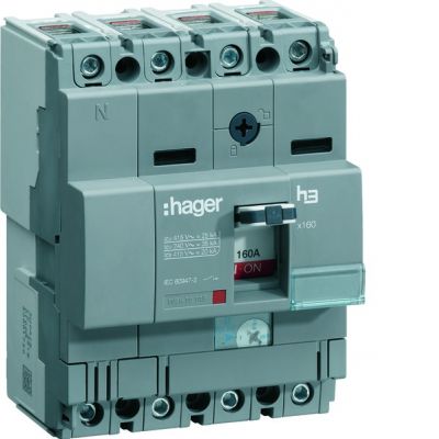 HAGER Wyłącznik mocy x160 4P 25kA 160A HHA161H (HHA161H)