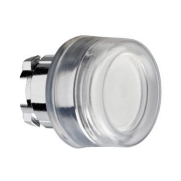 Harmony XB4 Przycisk płaski z samopowrotem LED okapturzona biała metalowa ZB4BW513 SCHNEIDER (ZB4BW513)