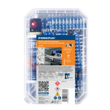 Gwoździe do betonu 38 mm do SC40II + 1 gaz 500szt. RAWLPLUG (R-KNC-6/38/500)