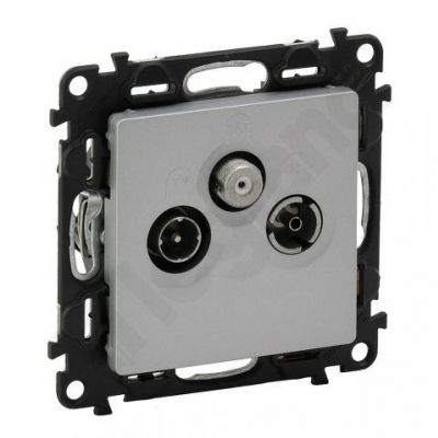 Valena Life Gniazda Zakończenie Tv-Rd-Sat Aluminium|N| 753364 LEGRAND (753364)