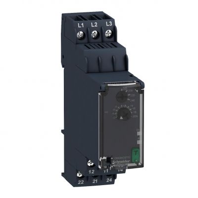 Zelio Control Przekaźnik kontroli 3 fazowy 200/240V AC 2C/O RM22TU21 SCHNEIDER (RM22TU21)