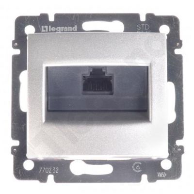 Valena - Gniazdo 1Xrj45 Kat. 6 Ftp Aluminium 770232 LEGRAND (770232)