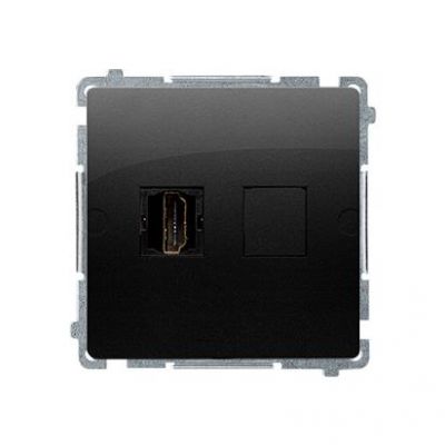 SIMON BASIC WMUH-0xxxx1-Y011 Gniazdo HDMI pojedyncze (moduł); czarny BMGHDMI.01/49 KONTAKT (BMGHDMI.01/49)