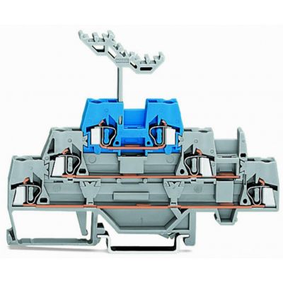 Złączka trzypietowa L / L / L 2,5mm2 szara / szara / niebieska 280-552 /40szt./ WAGO (280-552)