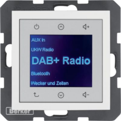 B.x Radio Touch DAB+, Bluetooth biały połysk 30848989 HAGER (30848989)