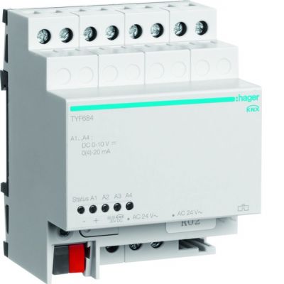 HAGER KNX system Wyjście analogowe 4-krotne TYF684 (TYF684)