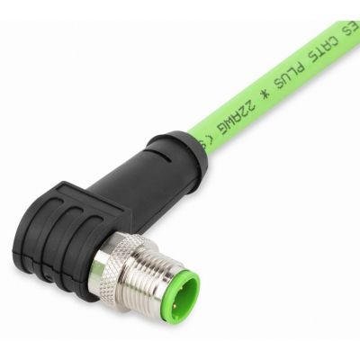 Przewód ETHERNET wtyczka kątowa M12 / wolny koniec 10m 756-1202/060-100 WAGO (756-1202/060-100)