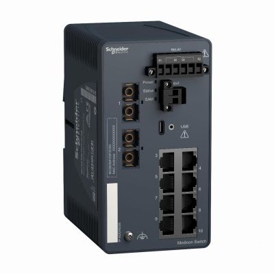Modicon Switch Zarządzalny 8TX/2FX-SM MCSESM103F2CS0 SCHNEIDER (MCSESM103F2CS0)