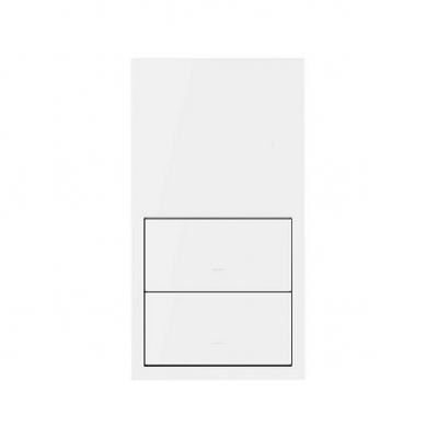 Simon 100 Panel 2-krotny: 2 klawisze biały mat 10020213-230 (10020213-230)