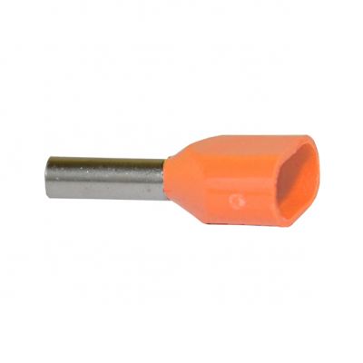 Końcówka kablowa, Pomarańczowe, tulejka izolowana 2x0.5mm2 x 8 (500szt) (T0-8161-80003979)
