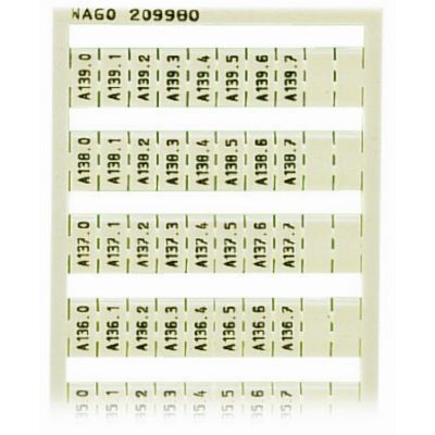 Ramka z oznacznikami A130.0-A139.7 209-980 /5szt./ WAGO (209-980)