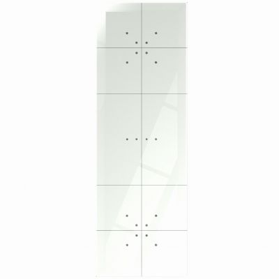 F&F dotykowy panel szklany potrójny 10 pól dotykowych biały GP-424-W (GP-424-W)