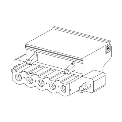 Modicon X80 zestaw 2 zdejmowanych bloków zaciskowych zaciski sprężynowe do modułów zasilających M340 BMXXTSCPS20 SCHNEIDER (BMXXTSCPS20)