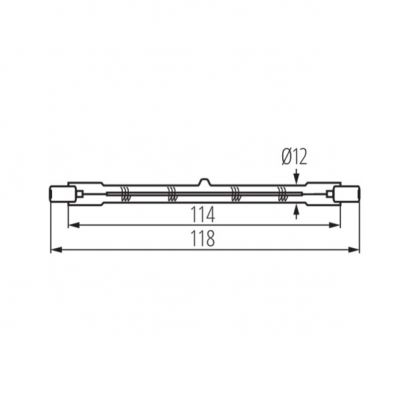 KANLUX J-400W 118MM STAR Projektorowa żarówka halogenowa (8503)