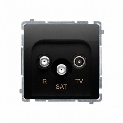 Simon BASIC WMUA-03018z-Y011 Gniazdo antenowe R-TV-SAT końcowe (moduł). 1x wejś (BMZAR-SAT1.3/1.01/49)