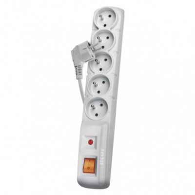 Listwa przeciwprzepięciowa (Acar) F5 5 gniazd 5m szara EMOS (P53876)