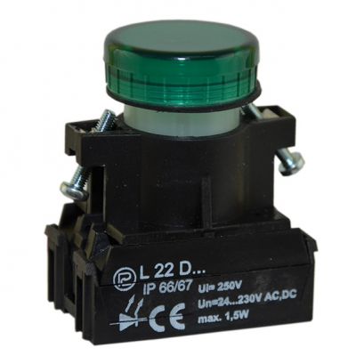 Lampka L22/24V zielona (W0-L-L22/24V Z)