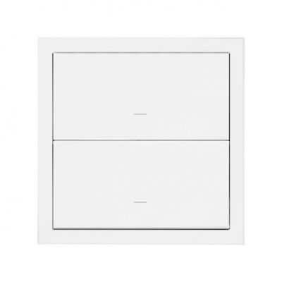 Simon 100 Panel 1-krotny: 2 klawisze biały mat 10020103-230 (10020103-230)