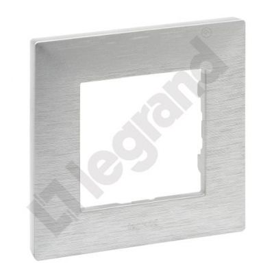 Niloe Step Ramka Pojedyncza 1X Kolor Aluminium Szczotkowane 863891 LEGRAND (863891)