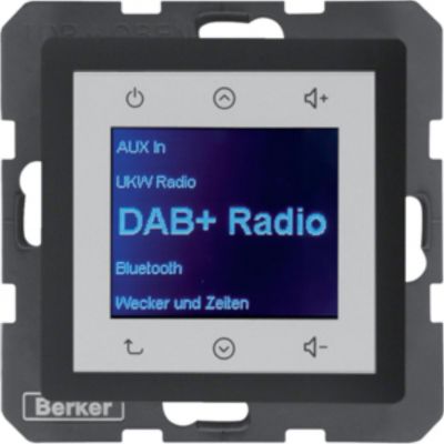 Q.x Radio Touch DAB+ antracyt aksamit HAGER (29846086)