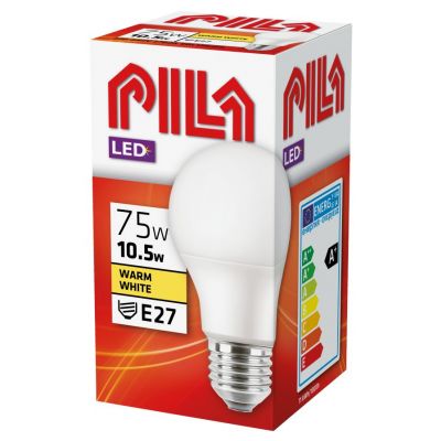 Żarówka LED E27 10,5W (75W) A60 E27 ciepła biel PILA  (929001365531)