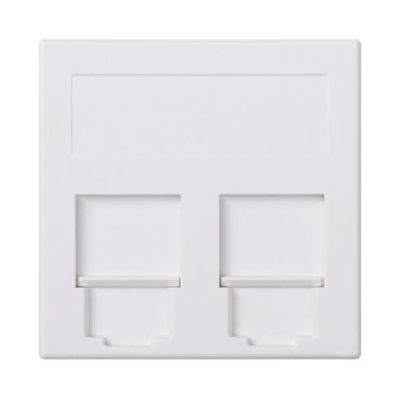 Simon Connect Płytka S500 2x RJ z osłonami PANDUIT czysta biel 50019089-030 KONTAKT (50019089-030)