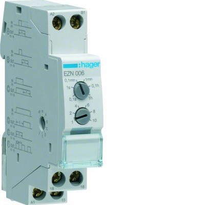 Przekaźnik czasowy 12-230VAC/12-48VDC 1P 8A wielofunkcyjny EZN006 produkt wycofany  (EZN006)