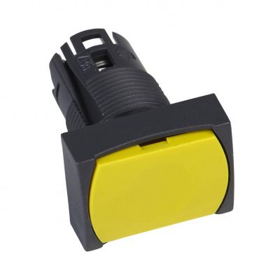Harmony XB6 Przycisk płaski żółty samopowrotny bez podświetlenia plastikowy prostokątny ZB6DA5 SCHNEIDER (ZB6DA5)