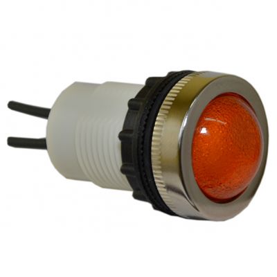 Lampka D22MP 24V-230V metalowa żółta (W0-LD-D22MP G)