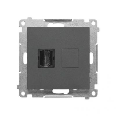 Simon 55 Gniazdo HDMI Grafitowy mat TGHDMI.01/116 KONTAKT (TGHDMI.01/116)