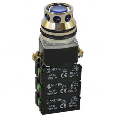 Przycisk NEF30-UKL2X4Y/24V niebieski (W0-NEF30-UKL 2X4Y N)