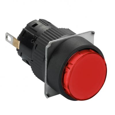 Harmony XB6 Kompletny wskaźnik świetlny Czerwony LED Okrągły 24V DC 16 mm Plastikowy XB6EAV4BP SCHNEIDER (XB6EAV4BP)