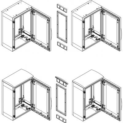 Thalassa Zestaw łączeniowy do PLA 500x420 mm 15 mm IP55 NSYMUPLA54G SCHNEIDER (NSYMUPLA54G)