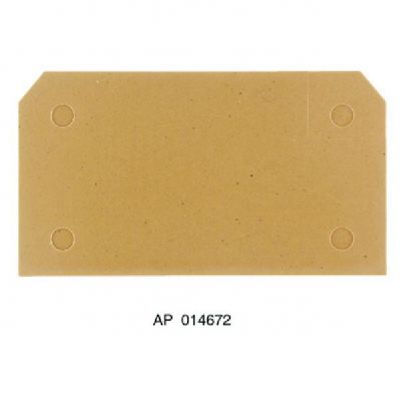 WEIDMULLER AP SAKB/C/T BE Płytka końcowa (styki), 65 mm x 1.5 mm, beżowy 0146760000 /20szt./ (0146760000)