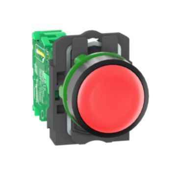 Harmony XB5 Główka bezprzewodowego i bezbateryjnego przycisku z nadajnikiem Czerwona Plastikowa ZB5RTA4 SCHNEIDER (ZB5RTA4)