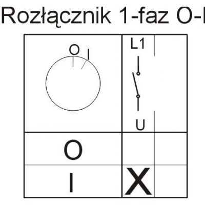 Łącznik krzywkowy 0-1 1P 12A w obudowie Łuk E12-53 IP-65 921253 ELEKTROMET (921253)